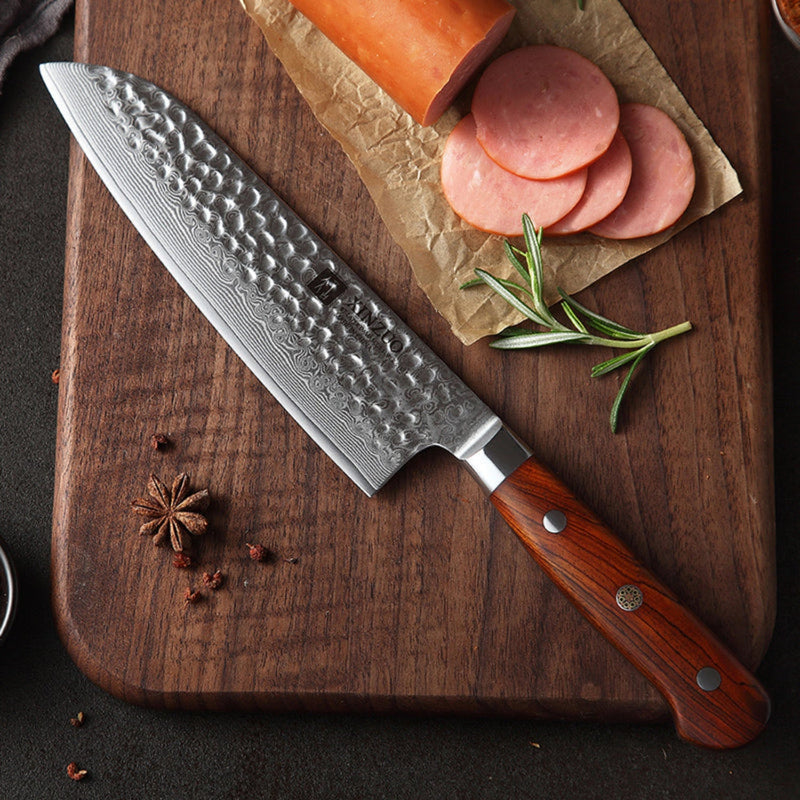Professional Damascus Kitchen Santoku Knife Yun Series