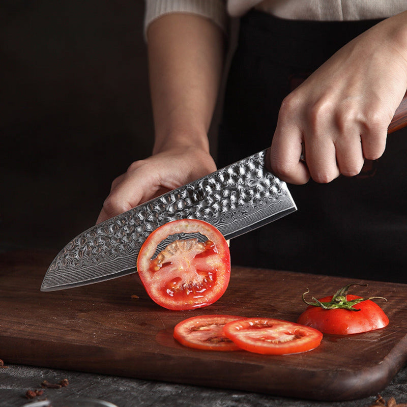 7PCS Professional Damascus Kitchen Knife Set Yun Series