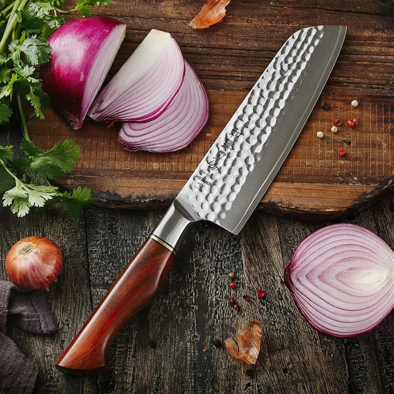 Kitchen Damascus Santoku Knife B30R Master Series