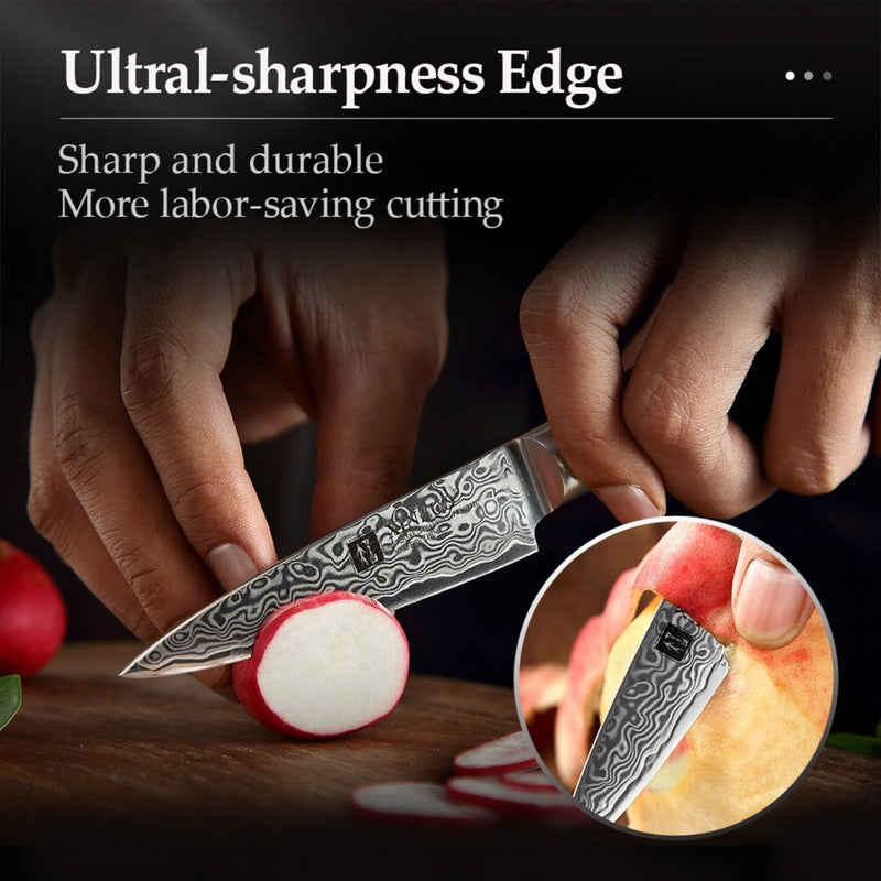 Professional Damascus Kitchen Paring Knife Ya Series