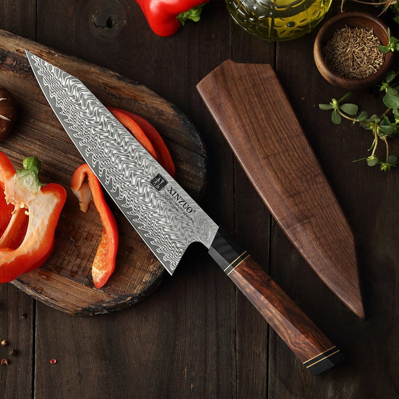 Professional Damascus Kitchen Chef Knife Zhen Series