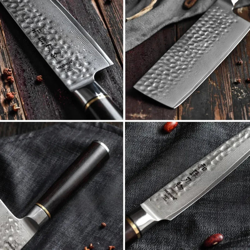 5Pcs Damascus Knife Set - Classic Series