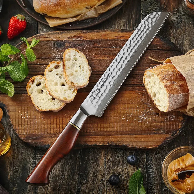 Kitchen Damascus Bread Knife B30R Master Series