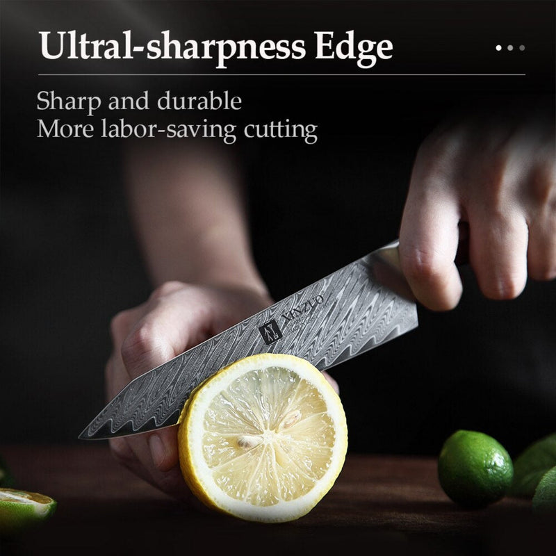 Professional Damascus Kitchen Utility Knife Yi Series