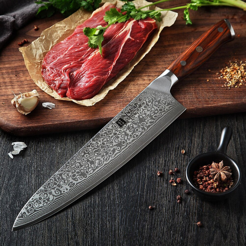 Professional Damascus Kitchen 10 Inch Chef Knife Yu Series