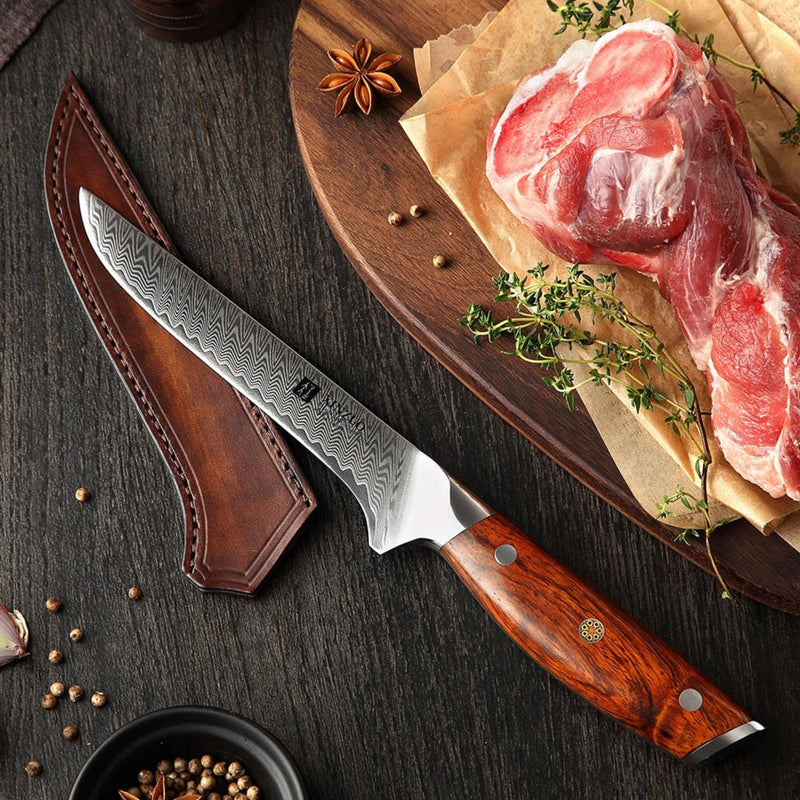 Professional Damascus Kitchen Boning Knife Yi Series