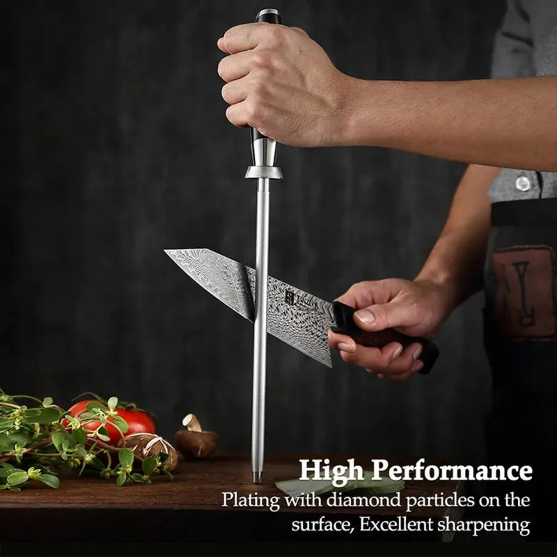 Diamond knife Sharpener Rod