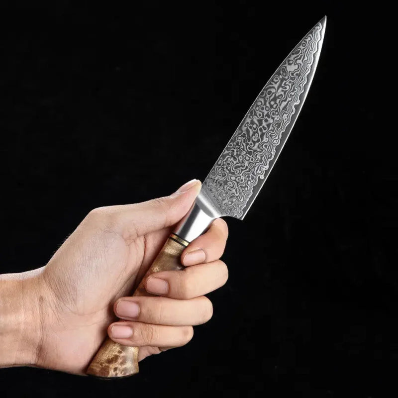 5 Inch Damascus Utility Knife - B30M Series