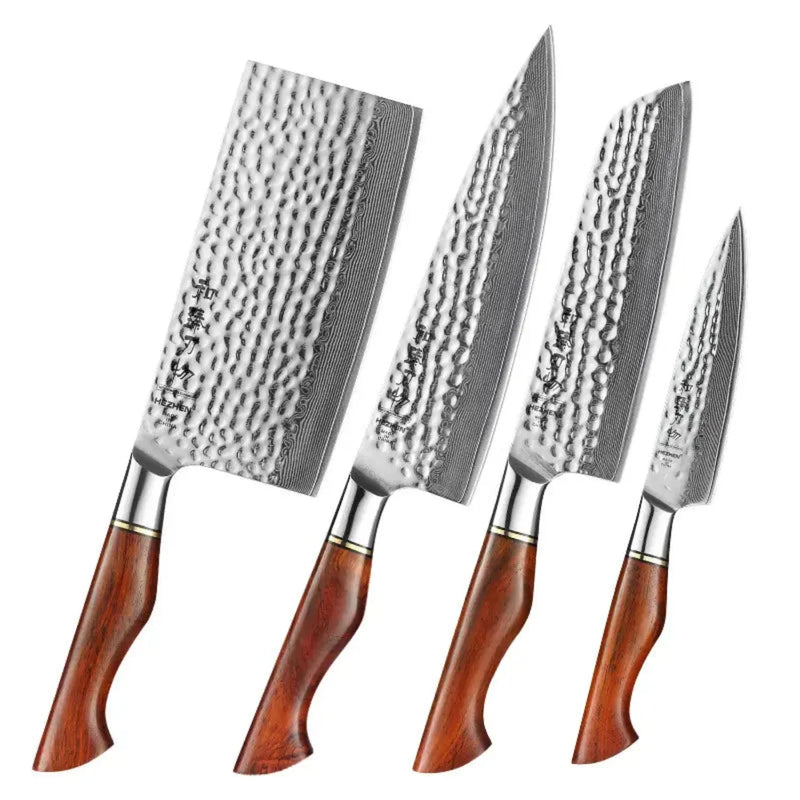 5Pcs Damascus Knife Set B30R Master Series
