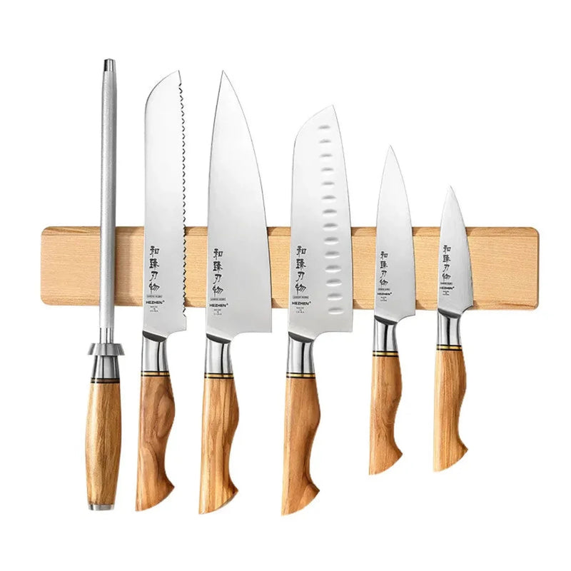 15.8 Inch Magnet Wood Knives