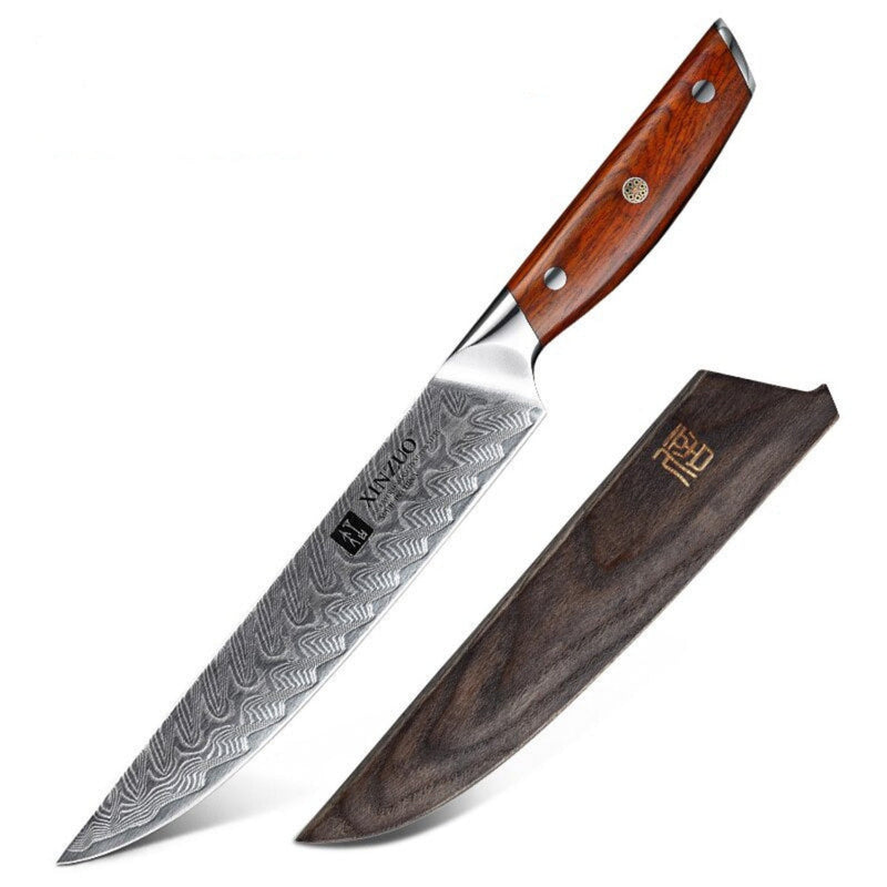 Professional Damascus Kitchen Carving Knife Yi Series