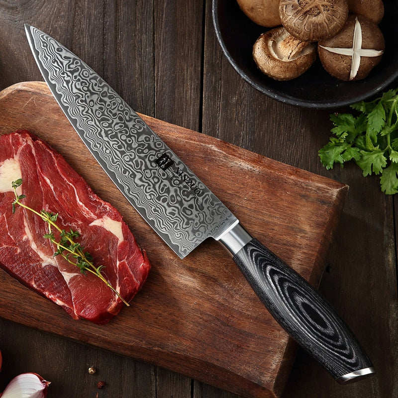 Professional Damascus Kitchen Chef Knife Ya Series