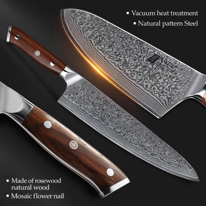 Professional Damascus Kitchen 10 Inch Chef Knife Yu Series