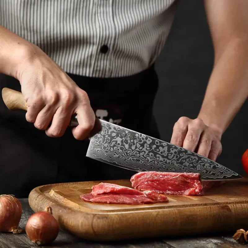 Professional Damascus Chef Knife - B30M Series