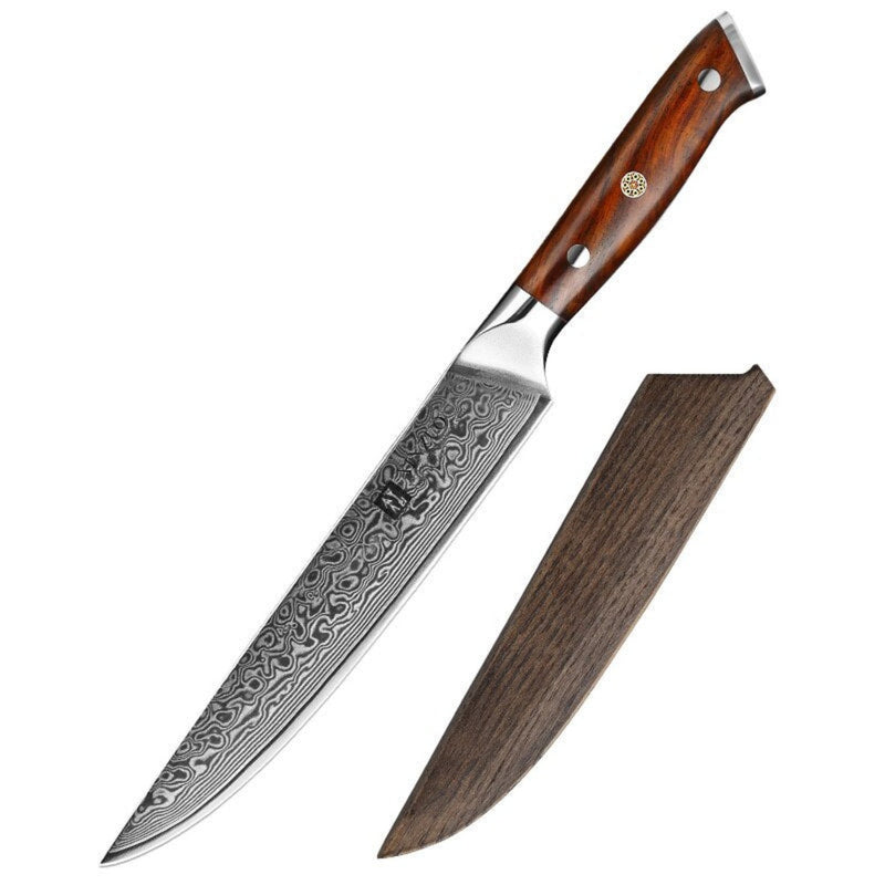 Professional Damascus Kitchen Carving Knife Yu Series