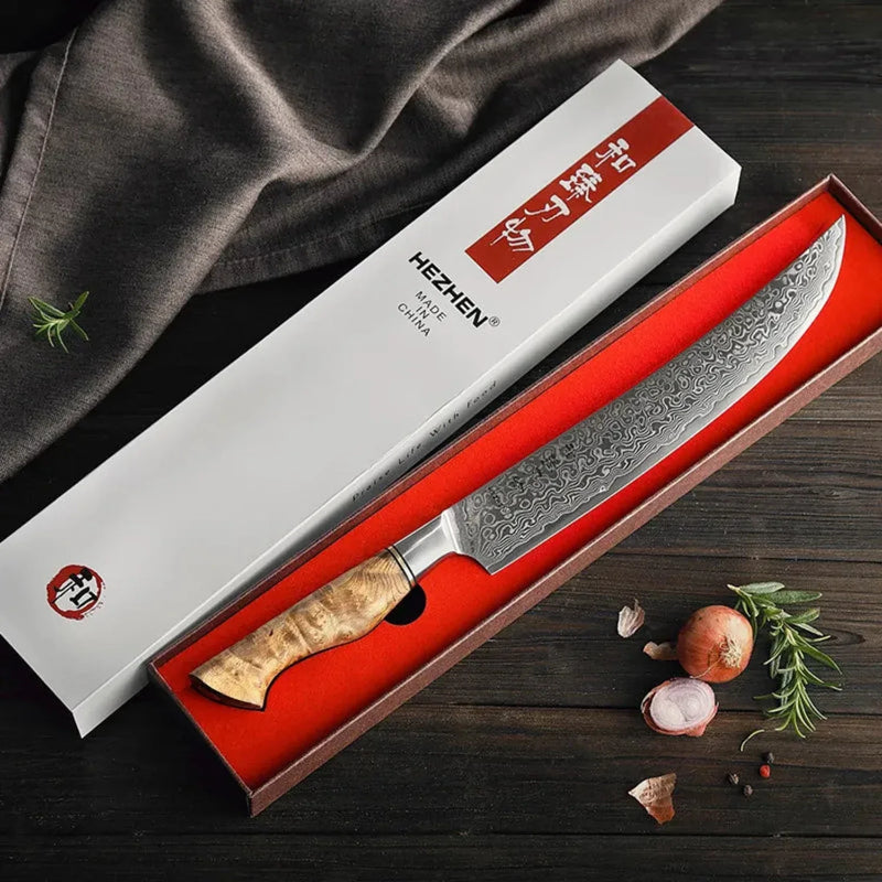 10 inch Damascus Carving Knife - B30M Series